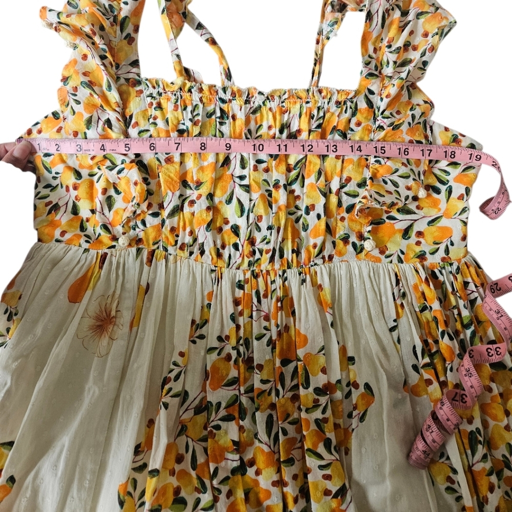 Farm Rio Cashew Crossed Back Maxi Dress Large - Picture 9 of 9